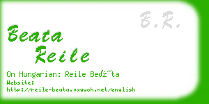 beata reile business card